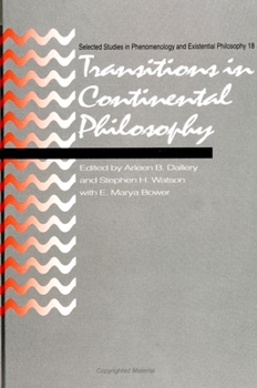 Hardcover Transitions in Continental Philosophy Book