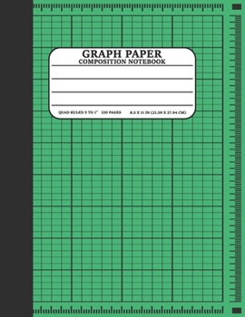 Graph Paper Composition Notebook: Math and Science Lover Green Graph Paper Cover Notebook (Quad Ruled 5 squares per inch, 120 pages) Birthday Gifts For Math Lover Teacher,Student
