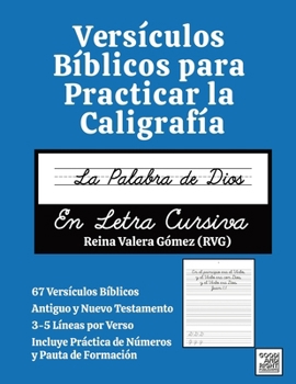 Paperback Versículos Bíblicos para Practicar la Caligrafía: La Palabra de Dios en Letra Cursiva [Spanish] Book