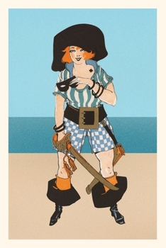 Paperback Vintage Journal Lady Pirate with Tattoo Book