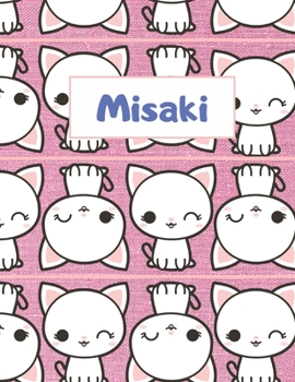 Paperback Misaki Personalized Genkouyoushi Notebook: Japanese Practice Book, Genkouyoushi Paper 8.5" x 11" 110 Pages Book