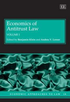 Hardcover Economics of Antitrust Law (Economic Approaches to Law series, 18) Book