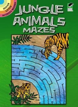 Paperback Jungle Animals Mazes Book