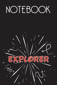 Paperback EXPLORER Notebook, Simple Design: Notebook /Journal Gift, Simple Cover Design,100 pages, 6x9, Soft cover, Mate Finish Book