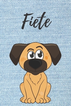 Personalisiertes Notizbuch - Hunde Fiete: DIN A5, 120 blanko Seiten (German Edition)