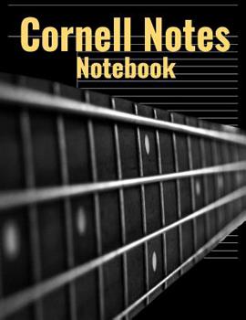 Paperback Cornell Notes Notebook: Universal Note Taking System, Vibrant Bass Guitar Cover, 120 Pages, 8.5 x 11 inches (21.59 x 27.94 cm) Book