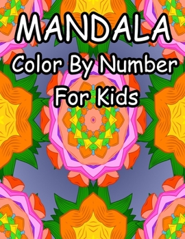 Paperback Mandala Color by Number for Kids: Beautiful Color by Number Mandalas Book
