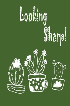 Looking Sharp Green Notebook 120 Blank Lined Page (6 x 9’): Original Design, College Ruled