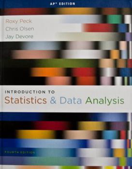 Hardcover Introduction to Statistics and Data Analysis (AP(R) Edition) Book