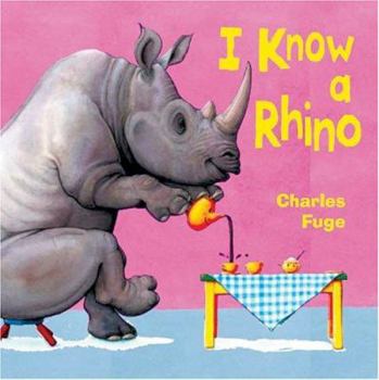 Hardcover I Know a Rhino [Large Print] Book