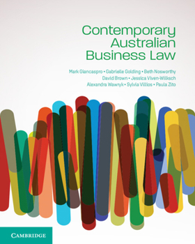 Paperback Contemporary Australian Business Law Book