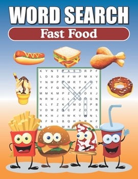 Paperback Word Search Fast Food: Large Print Word Find Puzzles [Large Print] Book
