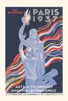 Paperback Vintage Journal Paris 1937, Exposition Poster Book