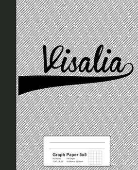 Paperback Graph Paper 5x5: VISALIA Notebook Book