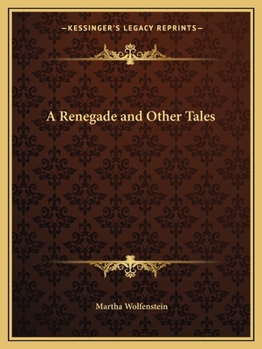 Paperback A Renegade and Other Tales Book