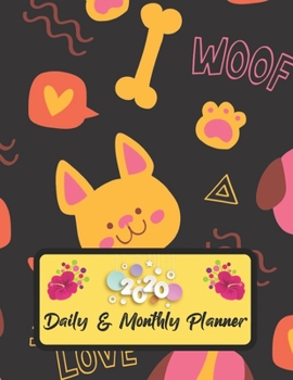 2020 Daily And Monthly Planner: Jan 1, 2020 to Dec 31, 2020 Weekly Daily & Monthly Planner + Calendar Views with Animal Pattern Great Planner Gift For Animal Lover