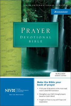 Bonded Leather Prayer Devotional Bible-NIV Book