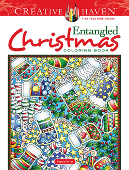 Paperback Creative Haven Entangled Christmas Coloring Book
