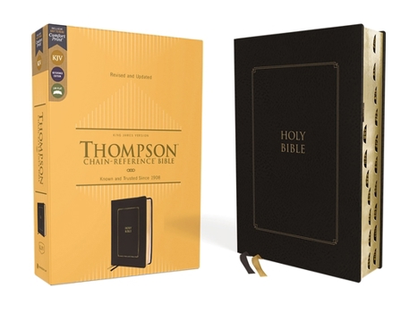 Imitation Leather Kjv, Thompson Chain-Reference Bible, Leathersoft, Black, Red Letter, Thumb Indexed, Comfort Print Book