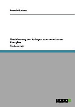 Paperback Versicherung von Anlagen zu erneuerbaren Energien [German] Book