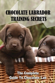 Paperback Chocolate Labrador Training Secrets: The Complete Guide To Chocolate Lab: How To Train Your Chocolate Labrador Retriever Book