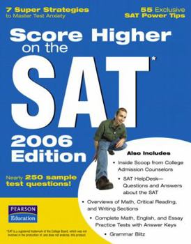 Paperback Score Higher on the New SAT Book