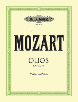 Paperback 2 Duos for Violin and Viola: K423, 424 (Set of Parts) Book