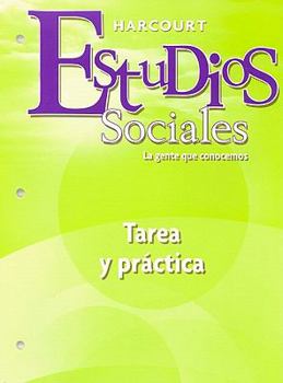 Paperback Harcourt Estudios Sociales: Student Homework & Practice Book Grade 2 (Spanish Edition) [Spanish] Book