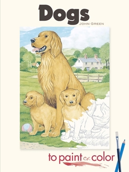 Paperback Dogs to Paint or Color Book