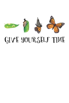 Paperback Notebook: Motivation Caterpillar Butterfly Inspiration Shirt 120 Pages, 6X9 Inches, Blank Book