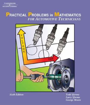 Paperback Practical Problems in Math for Automotive Technicians Book