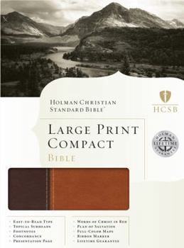 Imitation Leather Large Print Compact Bible-HCSB [Large Print] Book