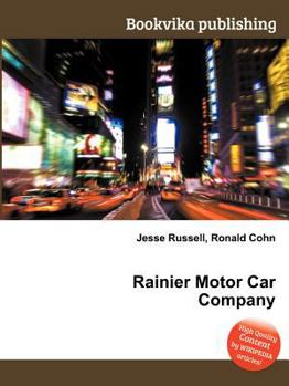 Paperback Rainier Motor Car Company Book