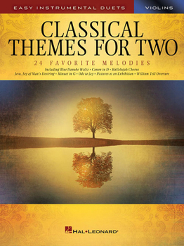 Paperback Classical Themes for Two Violins: Easy Instrumental Duets Book