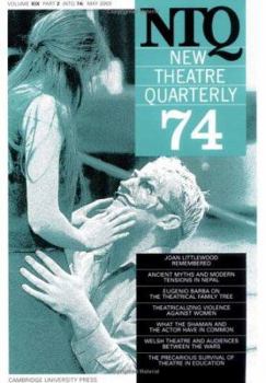 Paperback New Theatre Quarterly 74: Volume 19, Part 2 Book