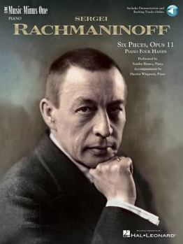 Hardcover Rachmaninov - Six Pieces, Opus 11: Music Minus One Piano (Book/Online Audio) Book