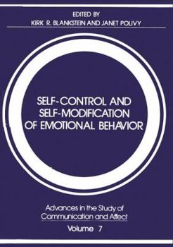 Paperback Self-Control and Self-Modification of Emotional Behavior Book