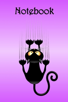 Paperback Notebook: Cat Falling, Pink BG - Bespoke, personalised notebook. Contact us if you would like your own image, logo, name or othe Book