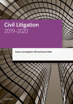 Paperback Civil Litigation 2019-2020 Book