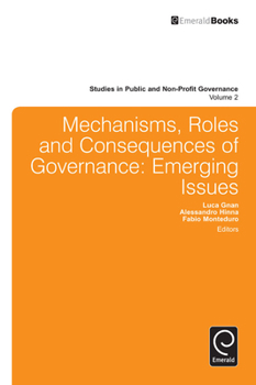 Hardcover Mechanisms, Roles and Consequences of Governance Book