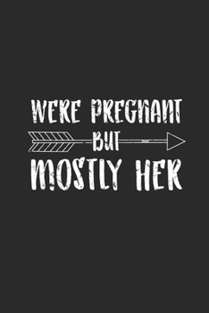 We're Pregnant: Graph Paper Notebook (6" x 9" - 120 pages) ~ Pregnancy Announcement Notebook for Daily Journal, Diary, and Gift