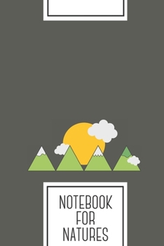 Paperback Notebook for Natures: Lined Journal with Mountain landscape Design - Cool Gift for a friend or family who loves illustration presents! - 6x9 Book