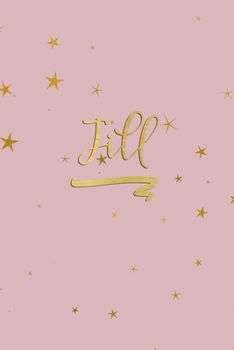 Jill: Personalized Journal to Write In | Rose Gold Line Journal