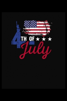 Paperback 4th of July Flag: 6x9 120 pages quad ruled - Your personal Diary Book