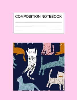 Composition notebook: Ruled (8.5 x 11 in), 110 Pages: Diary Book For Girl, Journal Notebook For Kids, Writing Journal Lined, Cute Pets (8.5 x 11 in), 110 Pages (cute composition pink)
