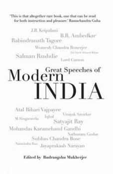 Hardcover Great Speeches of Modern India [Dec 01, 2008] Mukherjee, Rudrangshu Book