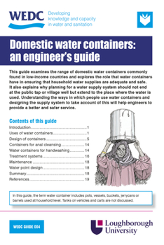 Paperback An Engineer's Guide to Domestic Water Containers Book