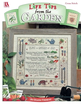 Paperback Life Tips from the Garden, Cross Stitch Book