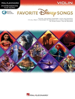 Paperback Favorite Disney Songs: Instrumental Play-Along for Violin Book