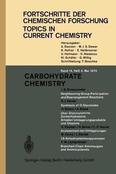 Paperback Carbohydrate Chemistry Book